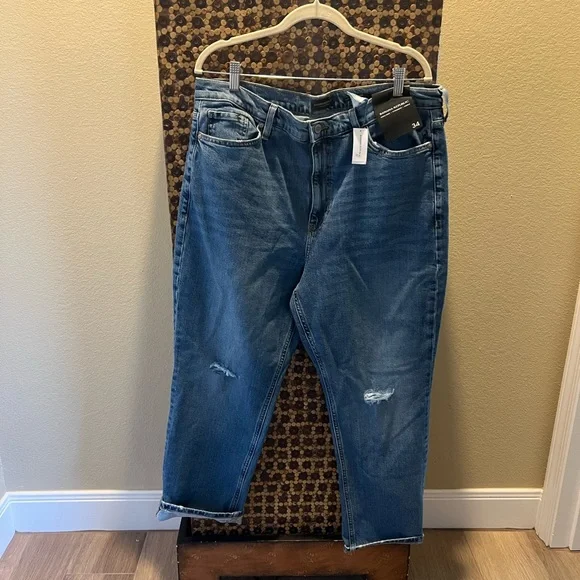 New Banana Republic High Rise Straight Size 34 - Picture 1 of 9